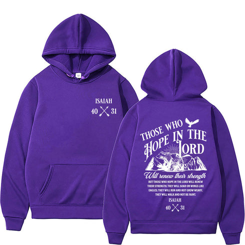 Christian Jesus Letters Print Unisex Hoodies