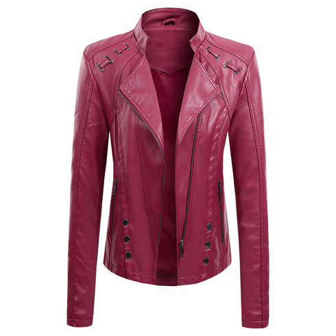 Women's Short Leather Jacket