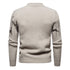 Men's Warm Deer Printed Round Neck Sweater