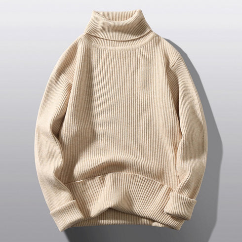 Loose And Simple Bottoming Striped Knitwear