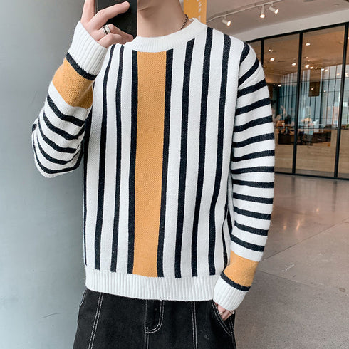 Men Loose Cashmere Knitted Sweater