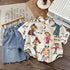 Kids Korean Edition Summer Shirt For Boys