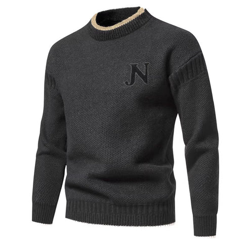 Mens Warm Knitted Bottoming Shirt