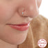 Sterling Silver Diamond Nose Ring