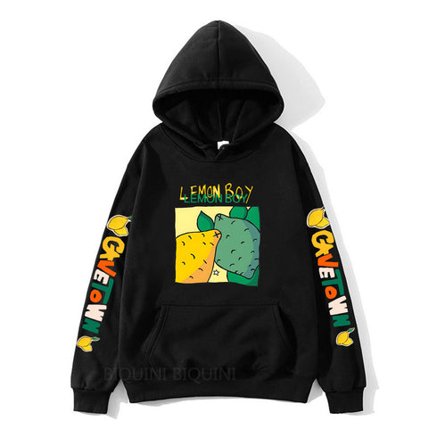 Cavetown Lemon Boy Cartoon Print Hoodies
