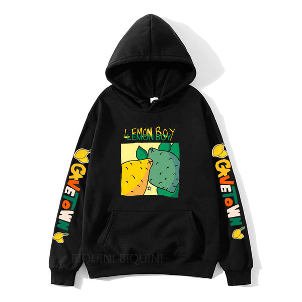 Cavetown Lemon Boy Cartoon Print Hoodies