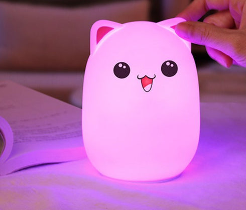 Cartoon silicone clapping lamp