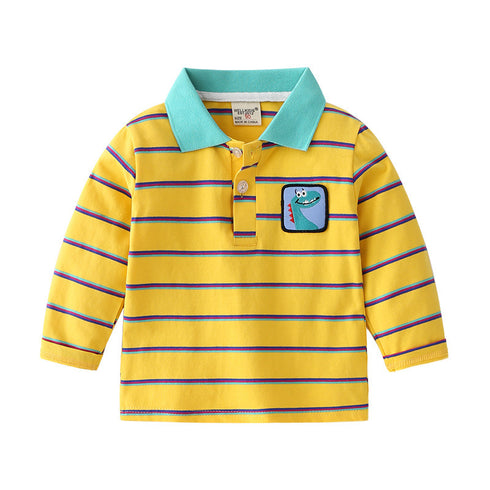 Cute School Boy Long Sleeve Shirt
