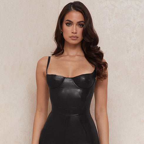 Leather High Waist Pants