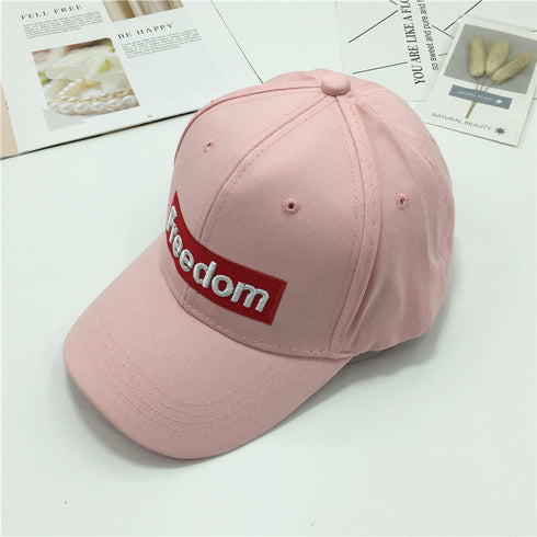 Cotton Embroidery Freedom Baseball Hat