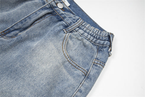 Girls Ripped Beggar Denim Trousers