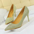 9219-A22 Korean Fashion Wedding Shoes High Heels Stiletto Heel High Heel Shallow Mouth Pointed Sexy Banquet Rhinestone Shoes