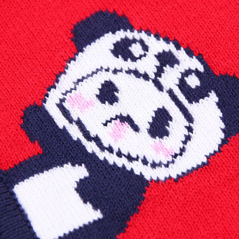 Kids V-Neck Single-breasted Sweater