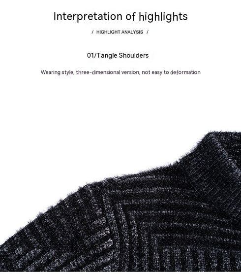 Men's Knitted Thickened Chenille Warm Sweater
