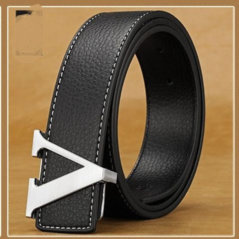 "V" Letter belt men