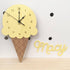 Ice Cream Clock Wall Decoration