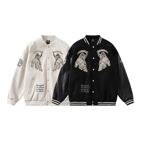 Baseball Uniform Men's Leather Jacket