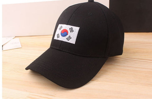 Korean Embroidered Flag Cap