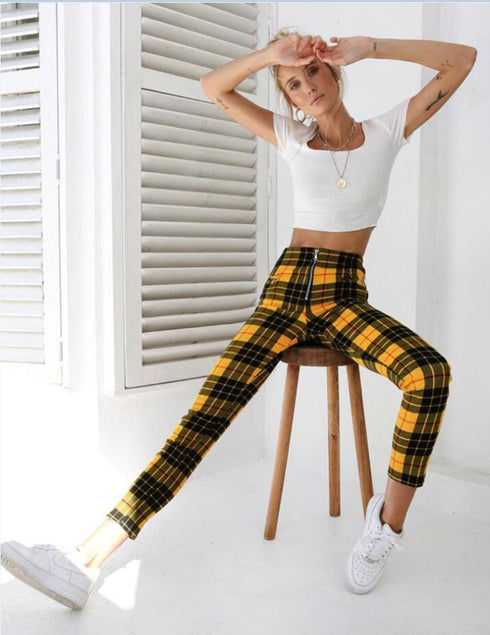 Women's Checked Leggings