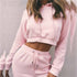 Women's Pink Crop Top And Pants