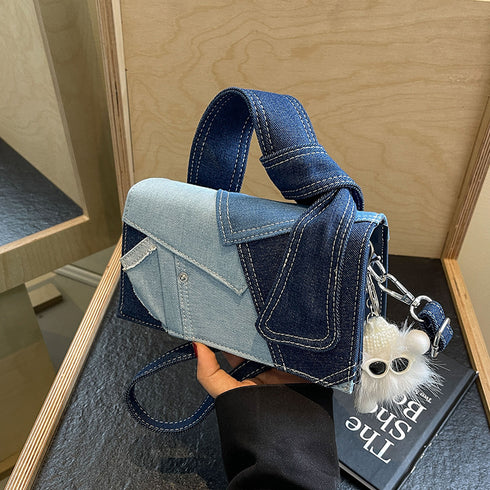 Denim Small Western Style Shoulder Messenger Bag