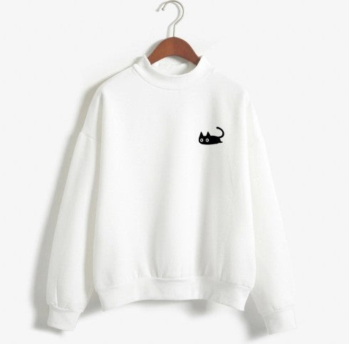 Women's SWEAT NEKO Solid Colour Sweatshirt