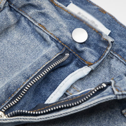 Girls Ripped Beggar Denim Trousers