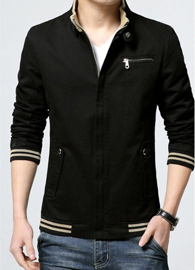 Men Washed Pure Cotton Brand-Clothing Jackets