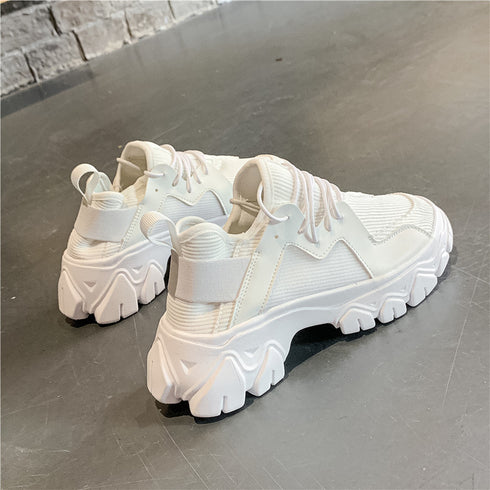 Cloth straps platform casual shoes