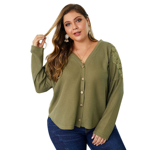Women's knitted Big Blouse shirts