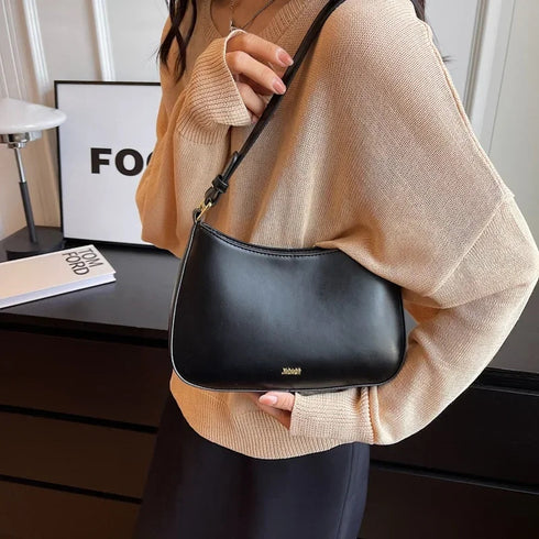 Leather Texture Classy Shoulder Bag