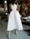 Women's waist pleated bowed Dress
