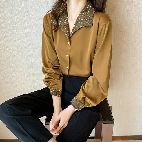 Women's All-match Retro Hong Kong Style Shirt