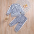 Kid's Velvet Sweatshirt Trousers Tracksuit Sets