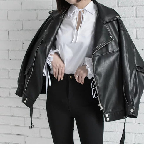 Student Motor Leather Jacket