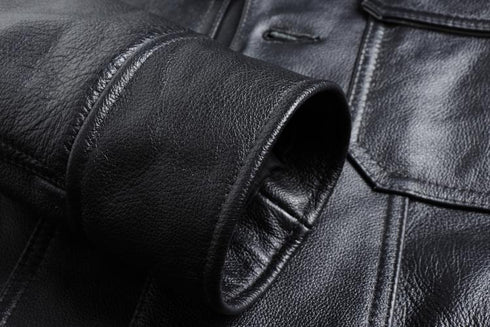Top Layer Cowhide Leather Jacket