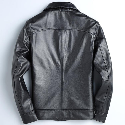 Top Layer Cowhide Leather Jacket
