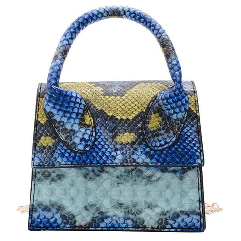 Snake Pattern Trendy Fashion Handbags