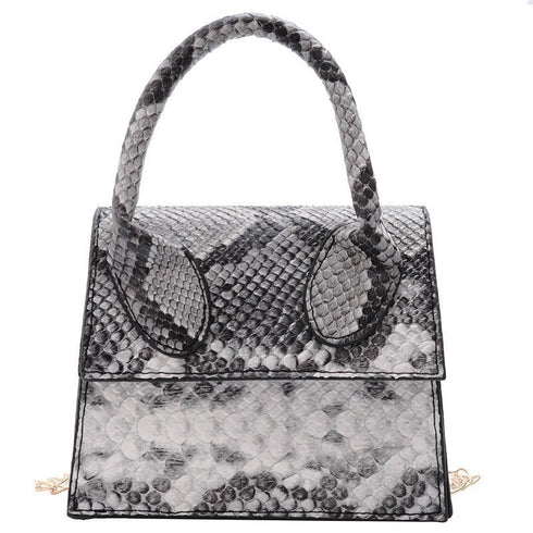 Snake Pattern Trendy Fashion Handbags