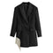 Women Fashion Double-breasted Vintage Blazer