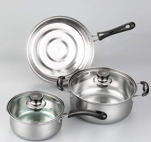 Stainless Steel Kitchenware Three-piece Set