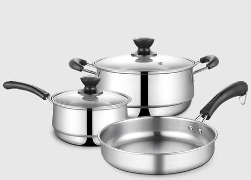 Stainless Steel Kitchenware Three-piece Set
