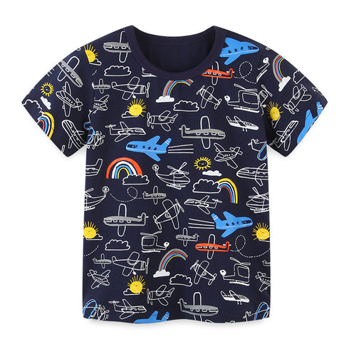 Children's T-shirt Knitted Cotton Cartoon Top