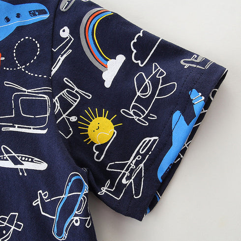 Children's T-shirt Knitted Cotton Cartoon Top