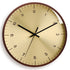 Silent Round Quartz Wood Clock