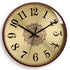 Silent Round Quartz Wood Clock