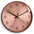 Silent Round Quartz Wood Clock