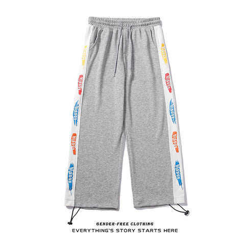 Women's Printed Trousers With Drawstring