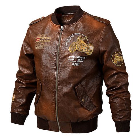 Men's Thick Leather Jacket