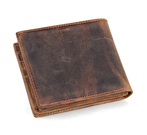 Men Luxury Horse Leather Wallet